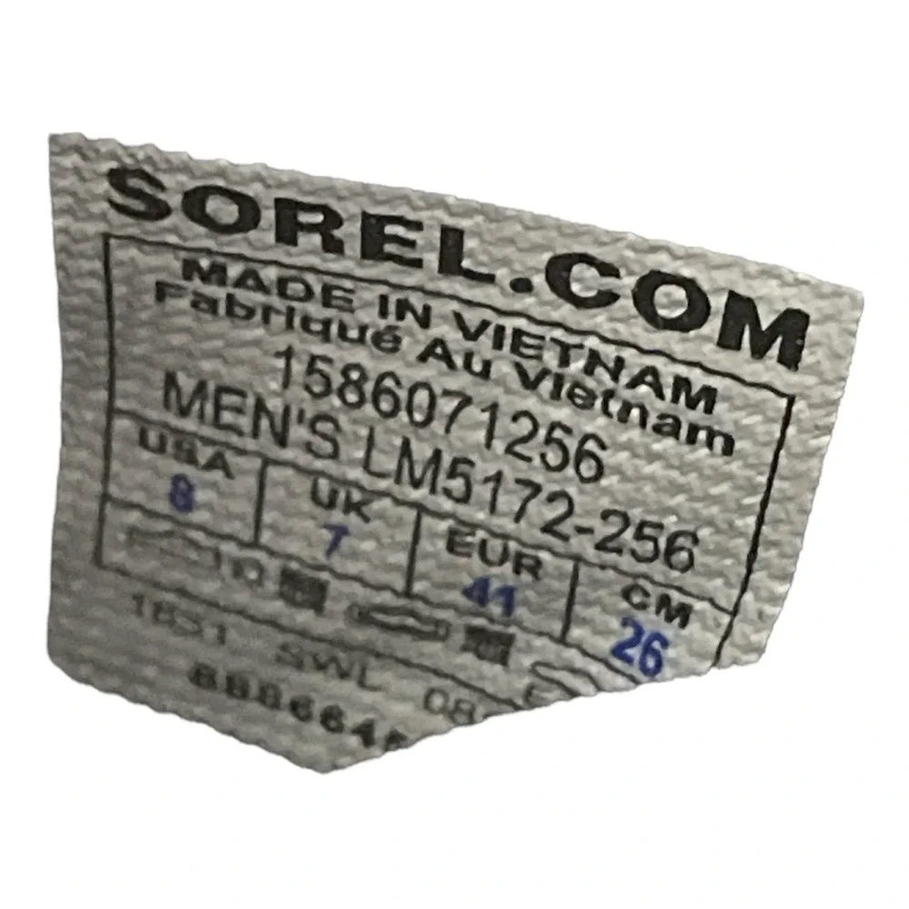 SOREL shoes LEATHER SLIP ON mens 8 BIB